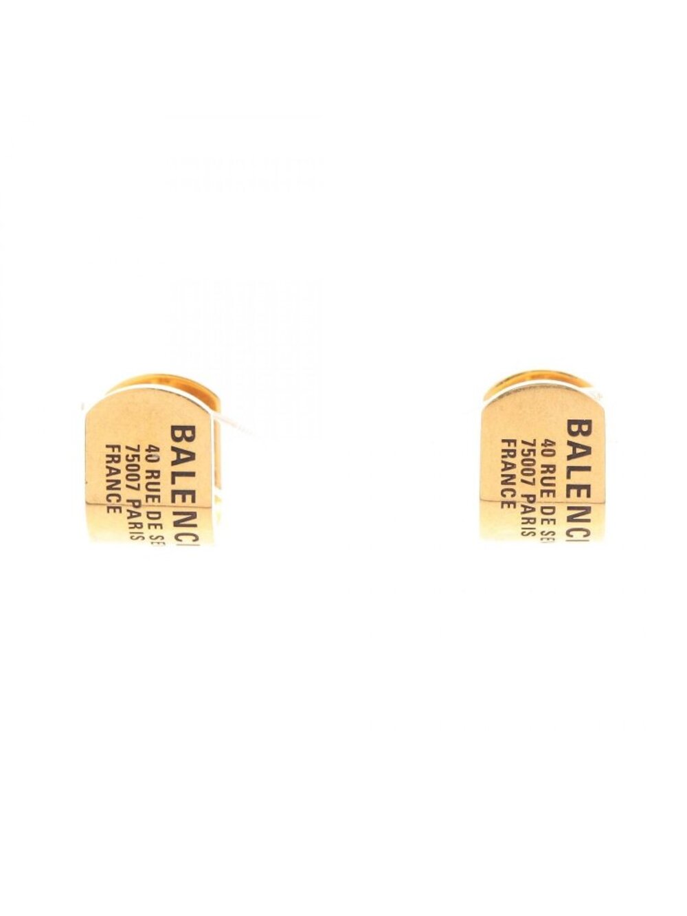 Balenciaga Single Earring Logo Gold